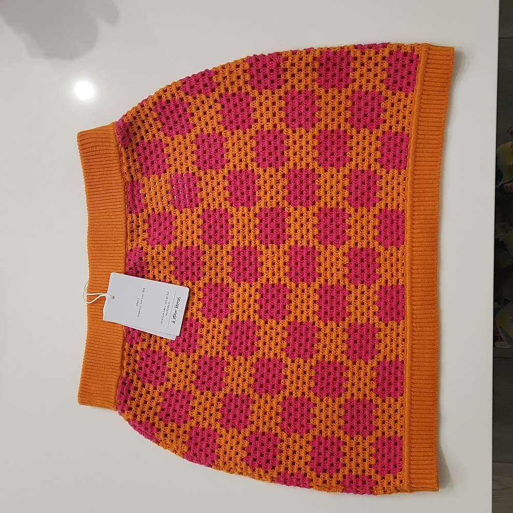 NWT & Other Stories Crochet Mini Skirt